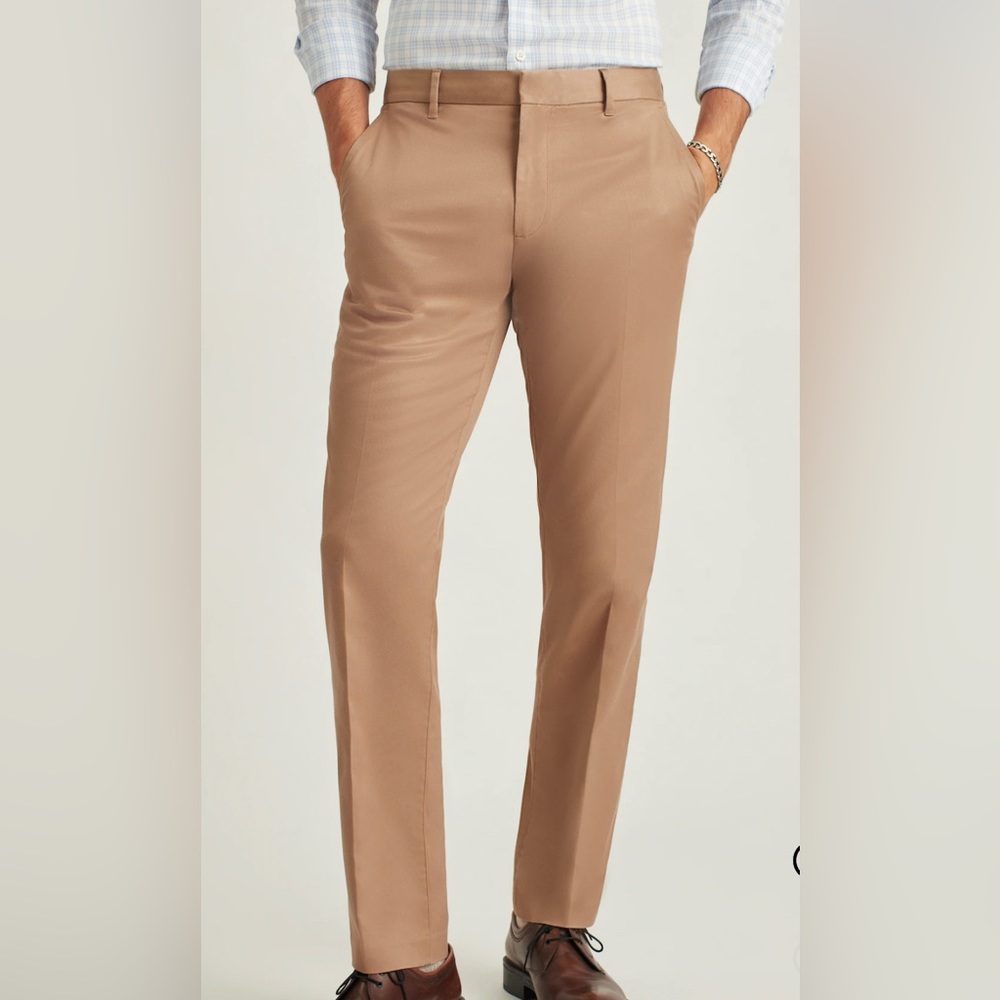BONOBOS Stretch Weekday Warrior Slim Dress Pants Khaki Beige 32x32